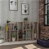 Indomita Libreria Orizzontale bifacciale Karmato 96x168,5 Colore Tortora