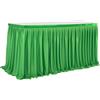 FANSU Gonna da Tavolo per Feste, Gonna Tavolo Gonna Tavola Gonna da Tavolo in Tulle Decorazione da Tavolo per Festa Baby Shower Matrimonio Compleanno Natale (Verde B,9FT/275x77cm)