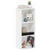 Baroni Home Libreria a Cubi Componibile, Scaffale Modulare Bianco a 3 Ripiani per Soggiorno, Camera e Ingresso, Design Moderno, Montaggio Semplice, 24x31x80cm