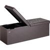 Casaria® Cassapanca Contenitore con Coperchio Pieghevole 115x40x40cm Pouf 131 L Scatola Portaoggetti Panca Box Salvaspazio Sedile Poggiapiedi