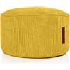 Green Bean© Pouf per Interno 45x25cm Imbottitura EPS & Velluto a Coste morido Accogliente Lavabile - Cuscino Pavimento Lounge Sedia Sgabello Relax Pouf Bambini Adulti Giallo