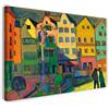 Printed Paintings Stampa su Tela (100x70cm): Wassily Kandinsky - Weilheim-Marienplatz