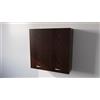 Alfredo Calandrelli CALANDRELLI - Pensile Cucina in Legno Nobilitato Wengè, Mobile Alto con 2 Ante, Pensile Componibile Moderno Made in Italy (Altezza 90XLarghezza 90XProfondità 33 centimetri)