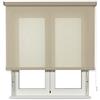 VIEWTEX Tenda a Rullo traslucida Cotone (Cotone Riciclato) Beige 220 X 250cm - Made in Europe - 5 Anni di Garanzia