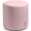 Avalon - Pouf Poggiapiedi Rigido CILINDRO Mamba Ignifugo Classe 1IM in Ecopelle Nautica, Puff Poggiapiedi, Seduta da Interno ed Esterno, Professionale Comodo Impermeabile, Made in IT(45cm-Rosa)