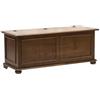 Vicentini arreda CASSAPANCA IN LEGNO ARTE POVERA MOD CIPOLLA COLORE NOCE SCURO (L 100 P 42 H 50)