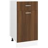 vidaXL Mobile con Cassetto "Lyon" Rovere Marrone 40x46x81,5