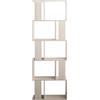 Rebecca Mobili Libreria Legno Mdf, Scaffale Da Terra, 5 Ripiani Abete Sbiancato, Design Contemporaneo, Ufficio Sala - Misure: 169 x 60 x 24 cm - Art.RE6402