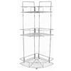 OISE ART STORE Trade Shop - Mensola Angolare Doccia A 3 Ripiani Portaoggetti in Metallo Scaffale Bagno 59260 -