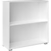 Casaria® Libreria Scaffale Vela 77cm 2 Ripiani Mobile Archiviazione Documenti Bianco