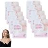 Utapossin Maschera per Il Collo Del Latte Di Capra, Maschera per Il Collo, Con Peptidi E Acido Ialuronico, Per Sollevare La Pelle Cadente, Aumentare L'elasticità, Idratazione Profonda, 10PCS