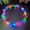 HhBdy Corona di fiori a LED, per spose, Halloween, feste, colore