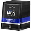 exatta 10 Pezzi Maschere Viso Uomo, Maschera Idratante Uomo, Maschera Viso Idratante, Idratazione Profonda, Cura della Pelle Rinfrescante, Tutti i Tipi di Pelle