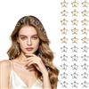 TUONYIS 30 fermagli per capelli a forma di stella, accessori Y2K, color argento, a forma di stella Y2K (argento, oro)