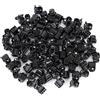 Jeanoko 100 Pezzi Fermagli per Capelli Neri per Le Donne Mini Clip di plastica Piccoli Artigli Fermaglio per Capelli Morsetto Vestiti Accessori per Capelli
