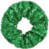 Wambere 2 elastici per capelli da donna, con paillette, per capelli e colon, elastici per capelli, per capelli, per la coda di cavallo, copricapo da donna, per l'uso quotidiano, colore: verde