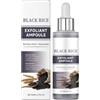 KOAHDE Siero Esfoliante al Riso Nero,Siero Viso,Esfoliante Facciale di Riso Nero,80ML,1PC,Peeling Delicato,Rimozione dei Punti Neri