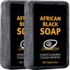 JHzood Sapone Nero Africano con Burro di Karité, Idratante e Nutriente, Detergente Naturale per la Pelle, 100g (3)