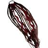 Generico Coda di cavallo elastica con dreadlock, extension per capelli stile boho con perline, facile da applicare in un minuto grazie all'elastico, leggera, disponibile in diversi colori (rosso e nero)