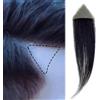 ZBYXPP Toppa per capelli sull'attaccatura anteriore, bruciature di sostituzione dei capelli umani senza capelli per parrucchino per punti calvi per uomini/donne, copertura(15cm,3 * 3 * 2)