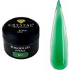 Crystal Professional Builder Gel 50 ml | Unghie in gel con effetto vitrage e finitura simile al vetro, gel per unghie per estensioni creative con effetto profondo, gel ricostruibile per unghie, verde 007