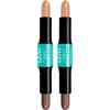 NYX Professional Makeup Duo Contouring Wonderstick Tonalità 01 Fair a Doppia Punta Corregge Scolpisce Illumina Ultra Modulabile Formula Vegana - 2 Stick Contouring da 8g