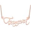 FADA GIOIELLI Collana NOME donna in argento 925% | ciondolo con nome personalizzabile | Made in Italy | (Rosa)