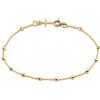 amorili Bracciale Rosario Uomo Donna in Argento 925 Dorato con Rodio - Simbolo Cattolico Cristiano di Fede - Braccialetto Religioso Elegante Idea Regalo bcc0335