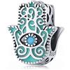 Teleye Fatimid Eye Charm 925 Sterling Silver Charm Fits For Pandora Bracelet, European Charms Bracelet, Women Gift