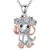 CUPENDA Collana a bassotto, in argento Sterling 925, per cani, regalo per donne