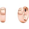 Michael Kors - Orecchini a cerchio da donna Premium Classics in argento sterling tonalità oro rosa, MKC1599AA791