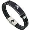 KBNSUIAN Bracciale in silicone Eye of Horus - Antico Egitto Protezione Wristband - Amuleto Egiziano Gioielli, Nero, Argento, Acciaio inossidabile Silicone