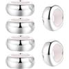JYRRONG Charm a forma di rondella, in argento Sterling 925, per braccialetti Pandora, one size, Argento sterling, Zircone