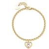 S'Agapõ Bracciale Donna in Acciaio e Cristalli con Simbolo Cuore | Collezione Lucky Light - SKT42