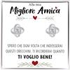 Bramart Orecchini Nodo Donna Migliore amica con finitura in Oro bianco 18k Regalo mamiche Idea per lei Compleanno, Natale - Cofanetto con DEDICA incluso. (Orecchini Nodo Argento - Amica)