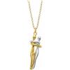 amorili Collana Abbraccio Eterno Coppia Lui e Lei in Acciaio Inox - Gioiello Simbolico Amore Infinito - Ciondolo Elegante Raffinato - Idea Regalo Fidanzati Anniversario