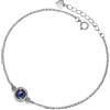 PERIMADE Braccialetto personalizzato con foto all'interno, con ciondolo a forma di cerchio personalizzato, in argento Sterling 925, gioiello commemorativo personalizzato per donne, madre, figlia
