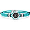 amorili - Bracciale in Corda con Bussola - Braccialetti Mare con Bussola - Bracciale Uomo Corda (Turchese)