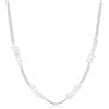 lorajewel Collane Personalizzate per Uomo con 1-5 Nome Argento Oro Nero Collana Gioielli Regalo per Uomini Papà Nonno Mariti Amici (Argento-4 Nome)