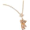 FEERIES ET MERVEILLES Collana con orsetto e stella, Acciaio inossidabile
