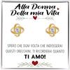 Bramart Orecchini Nodo Donna della Mia Vita con finitura in Oro giallo 18k Regalo mogli Idea per lei Compleanno, Natale - Cofanetto con DEDICA incluso. (Orecchini Nodo Oro - Donna della Mia Vita)