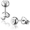 Roger Gems Orecchini Punto Luce Roger Gems con Diamanti Naturali IF 0.20ct in oro bianco 18kt