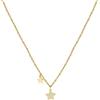S'Agapõ Collana Girocollo Donna, Collana Donna in Acciaio e Cristalli con Simbolo Stella | Collezione Aurora - SAR23