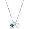 S'Agapõ Collana Girocollo Donna, Collana Donna in Acciaio e Cristalli con Simbolo Stella | Collezione Lucky Light - SKT55