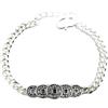 NOYOTA Bracciali Gioielli, Bracciale rigido in argento sterling regolabile, Bracciale in argento sterling 925 da donna Bracciale con monete della fortuna cinese vintage Bracciale dell'amicizia Gioielli in ar