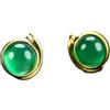 Klauer Orecchini, orecchini di giada, orecchini di giada verde naturale Accessori di gioielli da donna Orecchini di giada Regali for donna Gioielli di giada fatti a mano