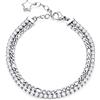 Brosway Bracciale Donna, Bracciale Tennis in Acciaio con Simbolo Stella | Collezione Desideri - BEI045