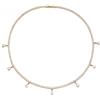 Generico Collana Elegante Donna con Pendente a Goccia - Zircone 3A+, Oro 18K Placcato, Lunghezza 44cm, Confezione Regalo Inclusa