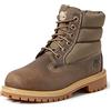 Timberland 6 Inch Quilt (Junior) Stivali Unisex - Bambini, Verde (Olive Full Grain),36 EU