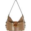 GUESS borsa a tracolla Camden Mini Shoulder Bag Cognac Multi marrone